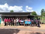 กองทุนฟื้นฟูสมรรถภาพจังหวัดปราจีนบุรี มอบบ้านนางทองหล่อ  หมู